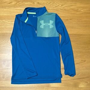 Blue Kids Shirt with Chevron Pattern